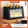 GHWIE Large Bread Box Easy Access Cleaning Bamboo Bread Box for Kitchen Countertop with Acrylic Door Black Medium