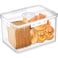 Gifhomfix Bread Box Bread Boxes for Kitchen Counter Airtight Time Recording Bread Storage Container with Lid Bread Keeper for Homemade Bread Toast Bagel Donut and Cookies LARGE White