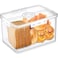 Gifhomfix Bread Box Bread Boxes for Kitchen Counter Airtight Time Recording Bread Storage Container with Lid Bread Keeper for Homemade Bread Toast Bagel Donut and Cookies LARGE White