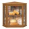 viewcare Corner Bread Box for Kitchen Counter Bamboo Wood Large Capacity Bread Storage Bin with Acrylic Wavy Door Panel Brown Extra Large