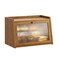 GHWIE Large Bread Box Easy Access Cleaning Bamboo Bread Box for Kitchen Countertop with Acrylic Door Coffee Medium