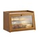 GHWIE Large Bread Box Easy Access Cleaning Bamboo Bread Box for Kitchen Countertop with Acrylic Door Coffee Medium