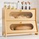 Stylstoreazy Bread BoxExtra Large 2Tier Bamboo Bread Box for Kitchen CountertopBread Storage Container with Magnetic Acrylic Door for Homemade BreadUnder CabinetPantry OrganizerNatural