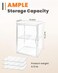 EPSUNORISE Bread BoxLarge Bread Boxs for Kitchen Countertop 4 Layers Adjustable Bread Storage ContainerClear Boxes for Kitchen Counter Breads Box AirtightBread HolderPerfect for Bagel Muffinstranspare