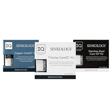 Sinkology SinkSense Fireclay Sink Care Kit Cleaner and Protect System Removes Stains and Maintains Finish Includes Microfiber Cloth
