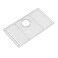 CIPOTAL 264 in x 144 in Rear Drain Sink Grid with Supersoft Silicone Feet in 304 Grade Stainless Steel