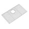 CIPOTAL 264 in x 144 in Rear Drain Sink Grid with Supersoft Silicone Feet in 304 Grade Stainless Steel