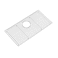 CIPOTAL 275 in x 135 in Rear Drain Sink Grid with Supersoft Silicone Feet in 304 Grade Stainless Steel