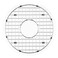Houzer BG1800 Stainless Steel Wirecraft Bottom Sink Grid for Houzer Sink Models CF1830 SCF1830 Durable Sink Protector Rack for Dishes Utensils and Kitchen Accessories