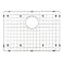 STARSTAR Sinks Protector Stainless Steel Kitchen Sink Bottom Grid Rack 19 x 14