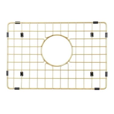 Starstar Sinks Protector Matte Gold 304 Stainless Steel Kitchen Sink Bottom Grid Rack 15 L x 13 W