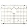 Starstar Sinks Protector Matte Gold 304 Stainless Steel Kitchen Sink Bottom Grid Rack 20 L x 15 W