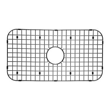 STARSTAR Sinks Protector Matte Black 304 Stainless Steel Kitchen Sink Bottom Grid Rack 26 L x 14 W