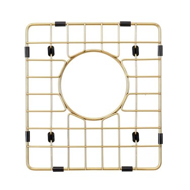Starstar Sinks Protector Matte Gold 304 Stainless Steel Kitchen Sink Bottom Grid Rack 1125 L x 12 W