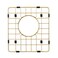 Starstar Sinks Protector Matte Gold 304 Stainless Steel Kitchen Sink Bottom Grid Rack 1125 L x 12 W