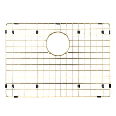 Starstar Sinks Protector Matte Gold 304 Stainless Steel Kitchen Sink Bottom Grid Rack 25 L x 15 W