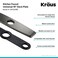 Kraus Deck Plate for Kitchen Faucet in Oil Rubbed Bronze DP02ORB