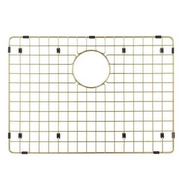 Starstar Sinks Protector Matte Gold 304 Stainless Steel Kitchen Sink Bottom Grid Rack 17x 13