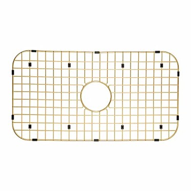 Starstar Sinks Protector Matte Gold 304 Stainless Steel Kitchen Sink Bottom Grid Rack 26 L x 1438 W