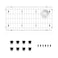 DPZM 2814 x 1414 x 114 Stainless Steel Sink Rack for Bottom of Sink Metal Sink Protectors For Kitchen Sink Sink Grid Sink Bottom Grid with Side Drain Kitchen Sink Grid with Sink Strainer