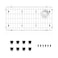 DPZM 2814 x 1414 x 114 Stainless Steel Sink Rack for Bottom of Sink Metal Sink Protectors For Kitchen Sink Sink Grid Sink Bottom Grid with Side Drain Kitchen Sink Grid with Sink Strainer