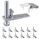 Dreyoo 12 Pack Sink Clips for Countertop Sinks Heavy Duty J Channel Mounting Clips for Drop In Installation Adjustable Hardware for Thick Countertops up to 2 51mmClassic Style