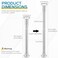 Blulu 2 Pcs Undermount Sink Brackets Stainless Steel Sink Support 1969315 Inch Adjustable Drill Free Support Legs Installation and Repair Kit for Kitchen and Bathroom Silver