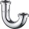 ZM HeavyDuty Brass JBend Sink Trap with Slip Joint Connection 112 inch Chrome 20GA