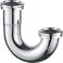 ZM HeavyDuty Brass JBend Sink Trap with Slip Joint Connection 112 inch Chrome 20GA