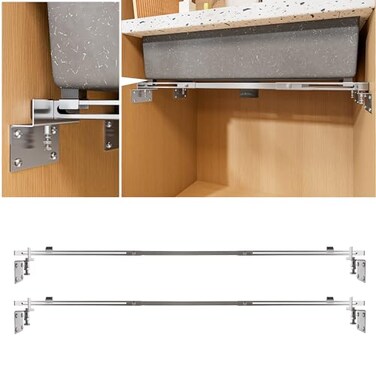 TYESTAND CPT4pro Upgrade Undermount Sink Brackets Stainless Steel Adjustable Supports with 4 Antibulging Kit for Heavy Duty Undermount Kitchen Sink 4763119160cm