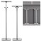 CebraBounze 2 Pack Undermount Sink Support Brackets Adjustable Stainless Steel Sink Support Legs Installation and Repair Kit System for Kitchen Bathroom 1822inches