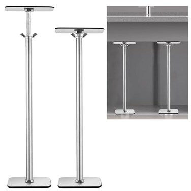 CebraBounze 2 Pack Undermount Sink Support Brackets Adjustable Stainless Steel Sink Support Legs Installation and Repair Kit System for Kitchen Bathroom 1822inches