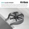 KRAUS CleanMate Glass Rinser for Kitchen Sink in SpotFree Stainless Steel Color Finish KGR500SFS