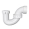 DONWAER 112 Inches PVC DWV PTrap Drain Pipe with Union for bathroom sink White