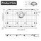 DPZM 23 x 13 Stainless Steel Sink Grid Sink Protectors for Kitchen Sink Sink Protector with Rear Drain for Single Sink Bowl Sink Bottom Grid Sink Grate for Bottom with Sink Strainer