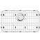 jkxoo 23 x 13 Sink Protectors for Kitchen Sink Stainless Steel Kitchen Sink Protector Sink Grate for Bottom of Kitchen Sink with Rear Drain Sink Grid for Single Bowl Kitchen Sink