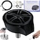 ZhiQToes Glass Rinser and Cup Washer for Sink 360 Rotating Spray Nozzle with PullOut Design Bottle Cleaner Tilted Base Prevents Splashing Kitchen Sink Accessories for Home Bar Easy InstallBlack