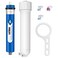 Membrane Solutions 100 GPD RO Membrane Reverse Osmosis Membrane with Membrane Housing Replacement for Under Sink Home Drinking RO Water Filter System Wrench14 QuickConnect FittingsCheck Valve