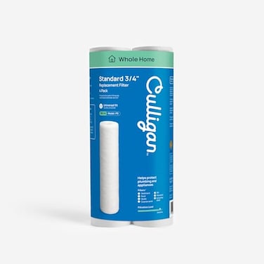 Culligan P5 Whole House Water Filter Premium Water Filter Reduces Sediment Dirt Scale Particles for Clean Drinking Water 8000 Gallons Value 4Pack White