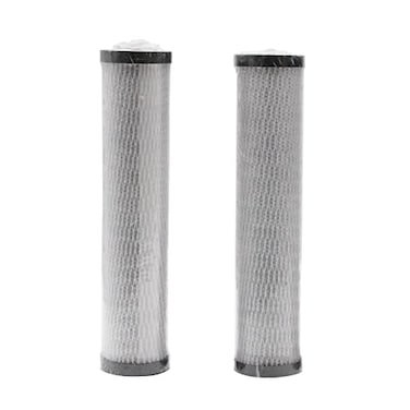Westbrass F400R Replacement Filter Cartridges for F400 Under Sink Inline Filter Unit and Instant Hot or Pure Water Dispenser Faucets White 2Pack