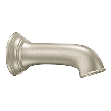 Moen Brushed Nickel Replacement 725Inch Nondiverter Tub Spout 3858BN