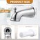 Dreyoo Tub Spout Universal Fits 12 Copper Pipe 12 IPS and 34 IPS Bathroom Bathtub Faucet with Adapters and Hex WrenchChromeClassic
