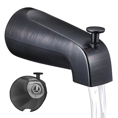Dreyoo 5 14 Inch Bathroom Tub Spout Compatible with Westbrass E531D1F62 Fits Wall Front Mount Tub Spout with Shower Diverter 12 IPS Inside Thread Bathtub Faucet Oil Rubbed Bronze
