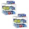 WANCHIY 2 PACK Cabinet Organizer for Foil and Plastic Wrap Divided Compartment Holder for Kitchen Bag Upgraded KitchenCounter Pantry Organizers and StorageWhiteGray