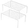 Redrubbit Large 157 x 9 4 Inch Cabinet Storage Shelf Rack Rustproof Kitchen Counter and Cabinet Shelf Storage Rack Organizer for Kitchen Fridge Cabinet Bathroom Set of 2
