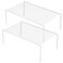 Redrubbit Large 157 x 9 4 Inch Cabinet Storage Shelf Rack Rustproof Kitchen Counter and Cabinet Shelf Storage Rack Organizer for Kitchen Fridge Cabinet Bathroom Set of 2