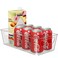 Simple Houseware Kitchen Can Organizer Clear Bin for CabinetPantryRefrigeratorFreezerFridge