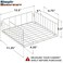 Simple Houseware Under Shelf Basket White 2Pack SpaceSaving Storage Organizer for Kitchen Pantry Closet Office Wire Metal Shelf Organizer No Tools Required