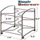 Simple Houseware Kitchen Wrap Organizer Rack Bronze