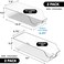 Simple Houseware Assorted Can Organizer for RefrigeratorPantry Set of 4 Clear